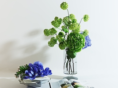 现代花艺 现代花瓶花卉 桌面摆件 花艺