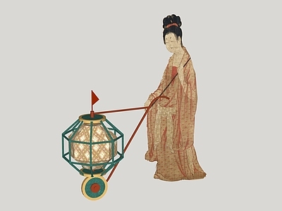 新中式中式其他灯具 古代滚车灯 新中式灯 古风玩具灯 古代灯