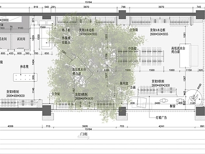 现代服装店 78㎡女装店 服装店 买手店 专卖店 施工图