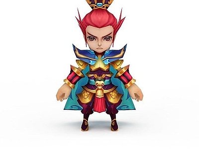 现代虚拟人物 q版小将