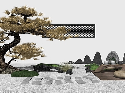 现代别墅庭院 别墅庭院