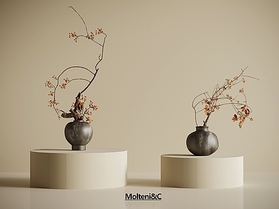 中古花艺 中古风花瓶 干支 花艺