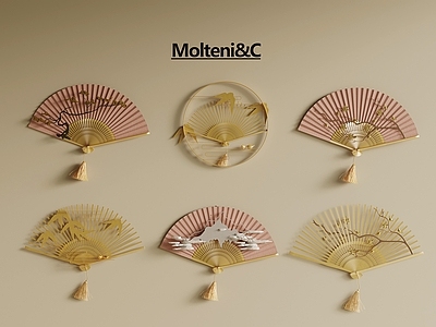 新中式挂件 新中式扇子 挂件墙饰