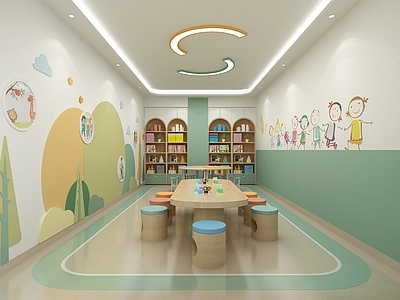 现代儿童娱乐室 儿童娱乐室 儿童活动室 幼儿园教室 幼儿园活动室 儿童手工室