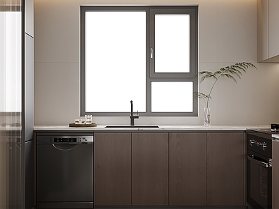 现代封闭式厨房 l型厨房 一字型厨房 u型厨房