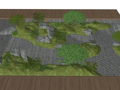新中式微地形 庭院