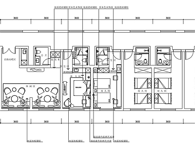 现代极简宿舍 员工宿舍 学生宿舍 公寓出租 施工图