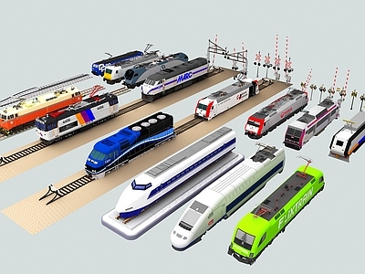 其他交通工具 铁路列车火车