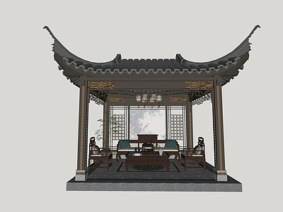 新中式中式其他景观小建筑 精品 亭子 中式
