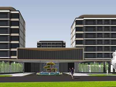 现代小区建筑 小区建筑