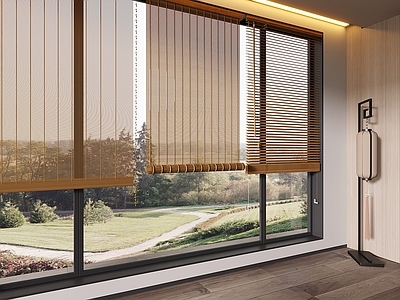 现代窗帘 竹帘 卷帘 拉帘