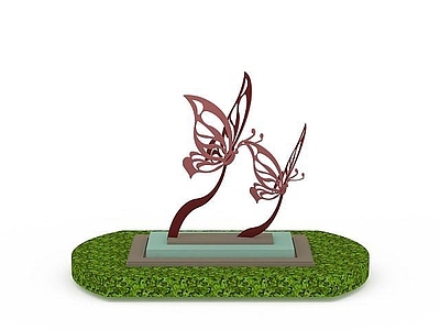 现代其他景观小品 蝴蝶景观小品