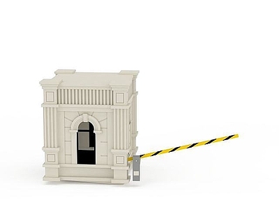 现代其他建筑外观 欧式门卫亭