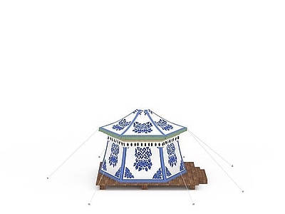现代其他景观小品 藏式帐篷