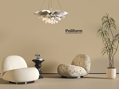 法式中古休闲椅 法式休闲椅 布椅 边几 绿植 吊灯