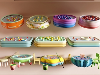 儿童器材 充气池 儿童钓鱼池 海洋球池