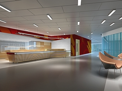 现代健身房 健身房门厅 体育馆门厅