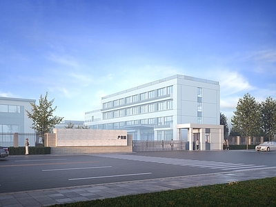 现代其他公共建筑 门卫室 出入口 警卫室