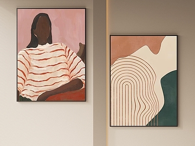 奶油原木挂画 女孩房挂画 书房挂画 茶室挂画 客厅挂画 玄关挂画