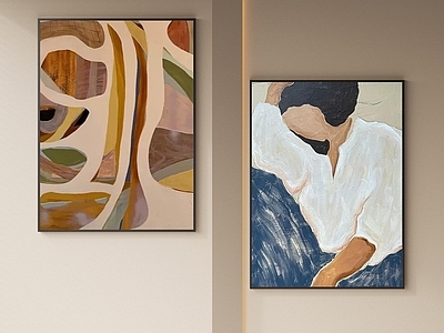 奶油北欧挂画 女孩房挂画 书房挂画 茶室挂画 客厅挂画 玄关挂画