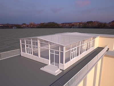 现代其他公共建筑 阳光房 机房 钢结构房 幕墙房 晾衣房