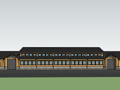 新中式侘寂小公建 工坊 加工坊 工厂