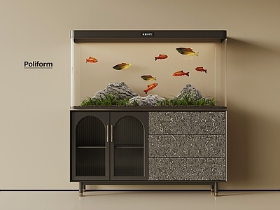 现代意式鱼缸 鱼缸