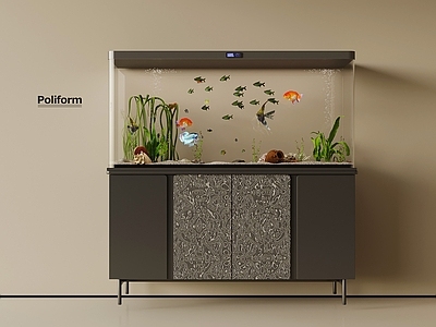 现代意式鱼缸 鱼缸