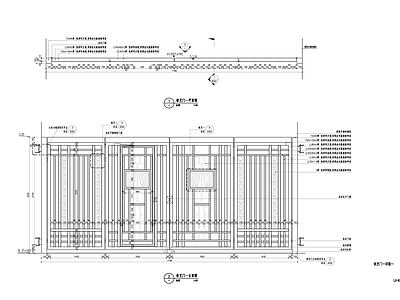 现代法式庭院 铁艺大门 小区大门 入口大门 施工图