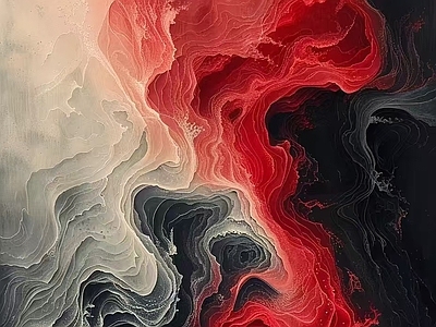 现代壁炉 火焰 火焰挂画