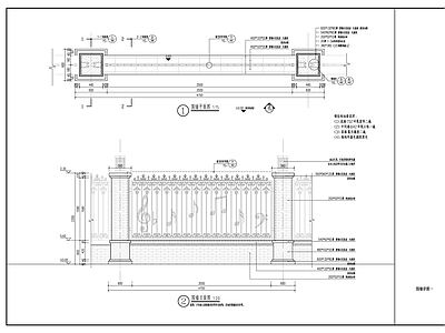 现代校园景观 围墙 音符围墙 幼儿园围墙 闽南清水砖围墙 施工图