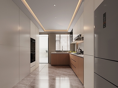 现代开放式厨房 半开放式厨房