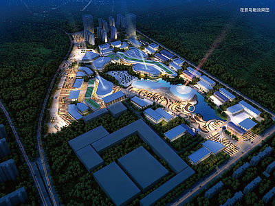 现代产业园建筑 山东广饶汽车城 平立剖全套图纸 施工图