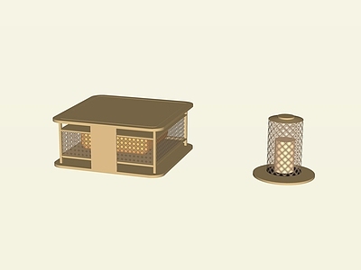 新中式庭院小品 户外草坪灯 落地灯 新中式氛围灯 金属灯具