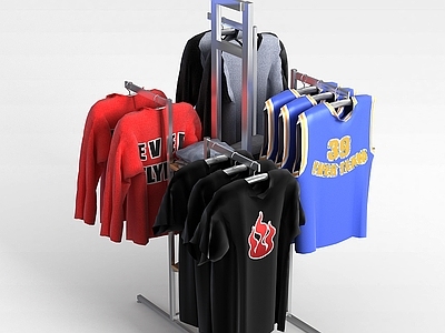 现代服装展示架