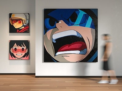 现代极简挂画 儿童房挂画 潮流挂画 AOKIZY挂画 电竞房挂画 动漫挂画