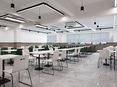 现代简约食堂 食堂餐厅 员工餐厅 公司餐厅