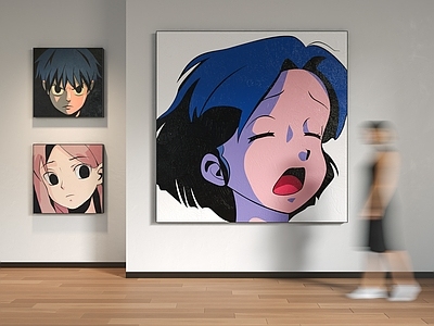 现代极简挂画 潮流挂画 AOKIZY挂画 电竞房挂画 动漫挂画