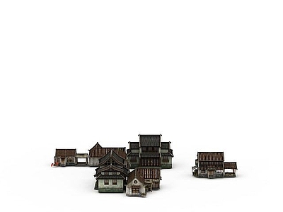 现代江南民居建筑群