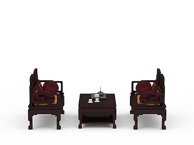 中式组合沙发