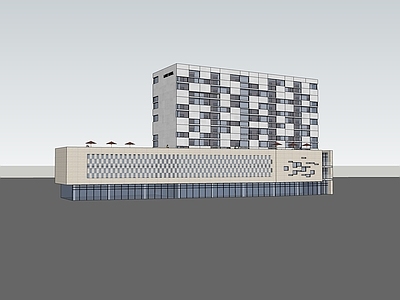 现代小公建 多层酒店