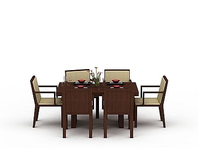 中式餐桌组合
