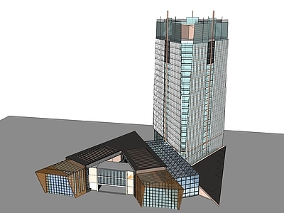 现代商场建筑 商业多层