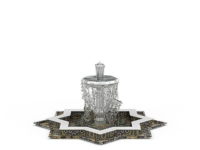 现代其他景观小品 喷泉