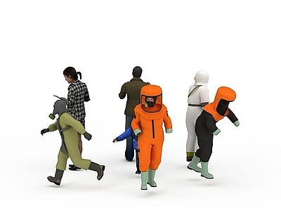 现代虚拟人物 社会各行业人物服饰模特