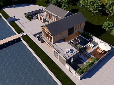 现代乡村民房 自建别墅 现代别墅 个人工作室 自建房