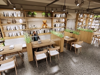 现代新中式其他文化空间 书店 咖啡阅读空间 城市第三空间