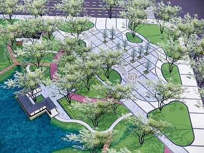 现代口袋公园 口袋公园 转角公园 城市公园 小游园 绿地