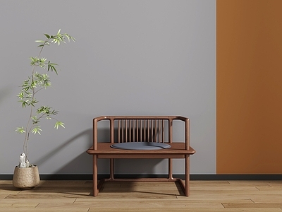 新中式休闲椅 休闲椅 禅椅 单椅 沙发椅