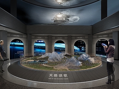现代博物馆展厅 铁路轨道交通展厅 青藏铁路沙盘